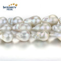 AAA High Quality No Blemishes Freshwater Pearl Strand Nucleated 15mm Pearl Strand Bead